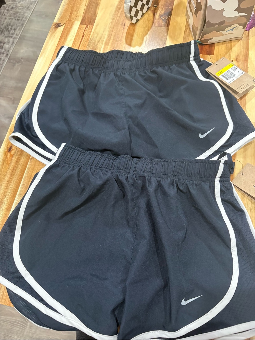 Nike woman's tempo shorts. size S two pairs! Bundle. Dark navy color.